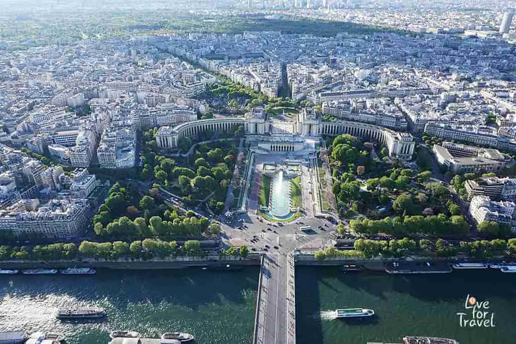 H θέα από τον Πύργο του Άιφελ - Παρίσι αξιοθέατα
