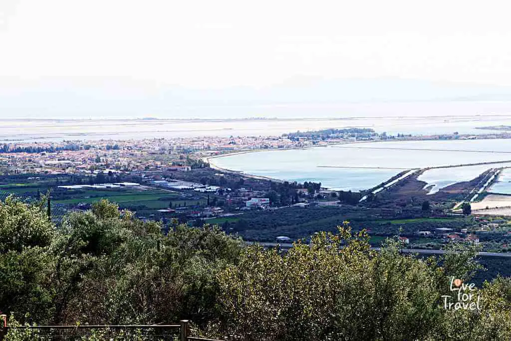 Θέα από την Αρχαία Πλευρώνα - Μεσολόγγι